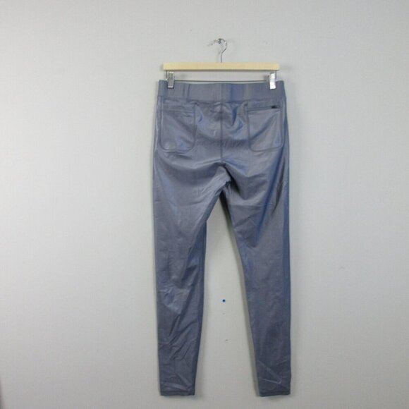 Kapow Meggings Elastic Waist Ankle Leggings Men's L Purple Fitness Workout 280 - Picture 2 of 14